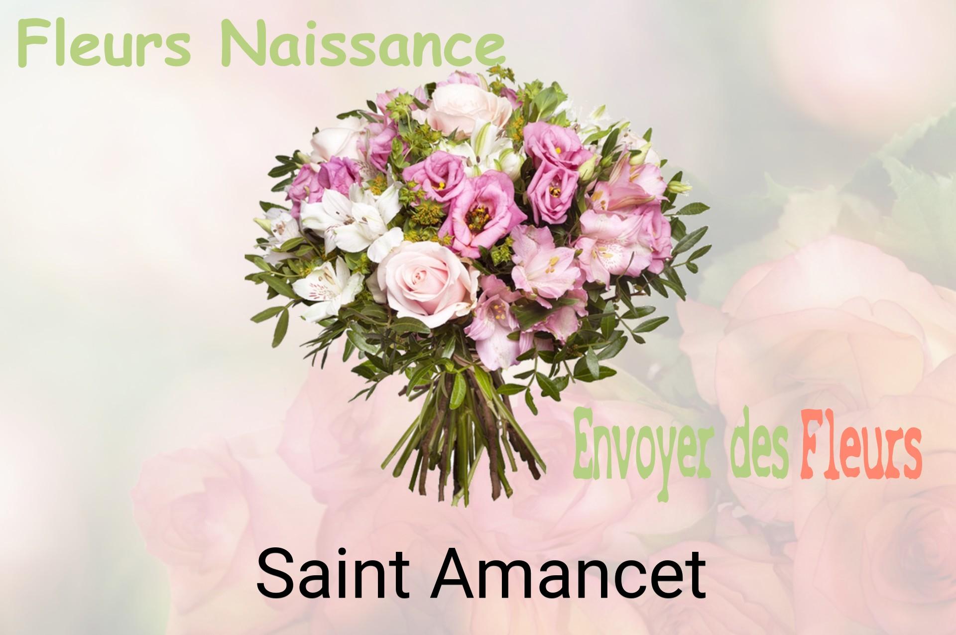 Bouquet de fleurs de naissance livré à Saint-Amancet